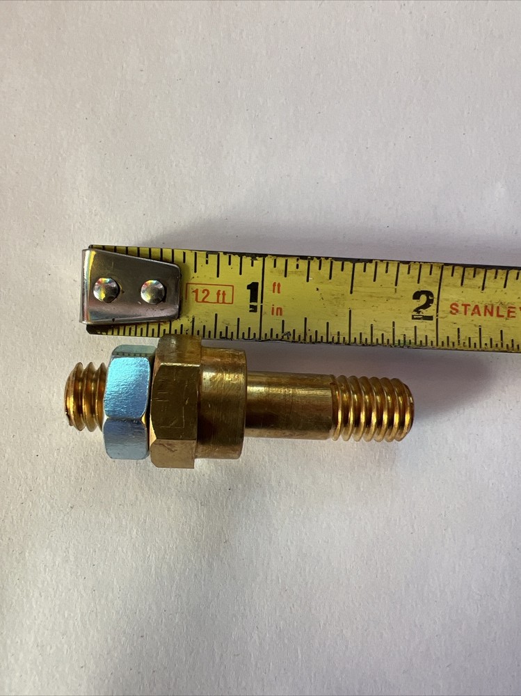 Brass Side Mount Battery Bolt Extender for Dual Cable Connection 2pack.
