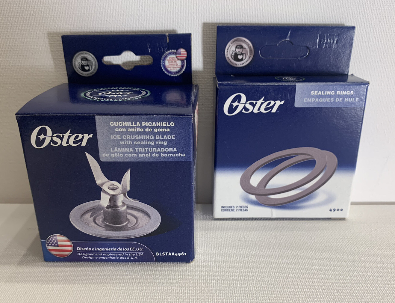 Genuine Oster Blender Blade 4961 with 2 Oster Sealing ring pack 4900 New
