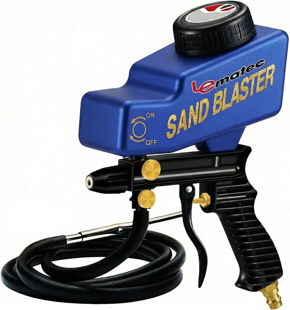 Sand Blaster Gun Kit – Portable Sandblaster for Air Compressor – Rust Removal...