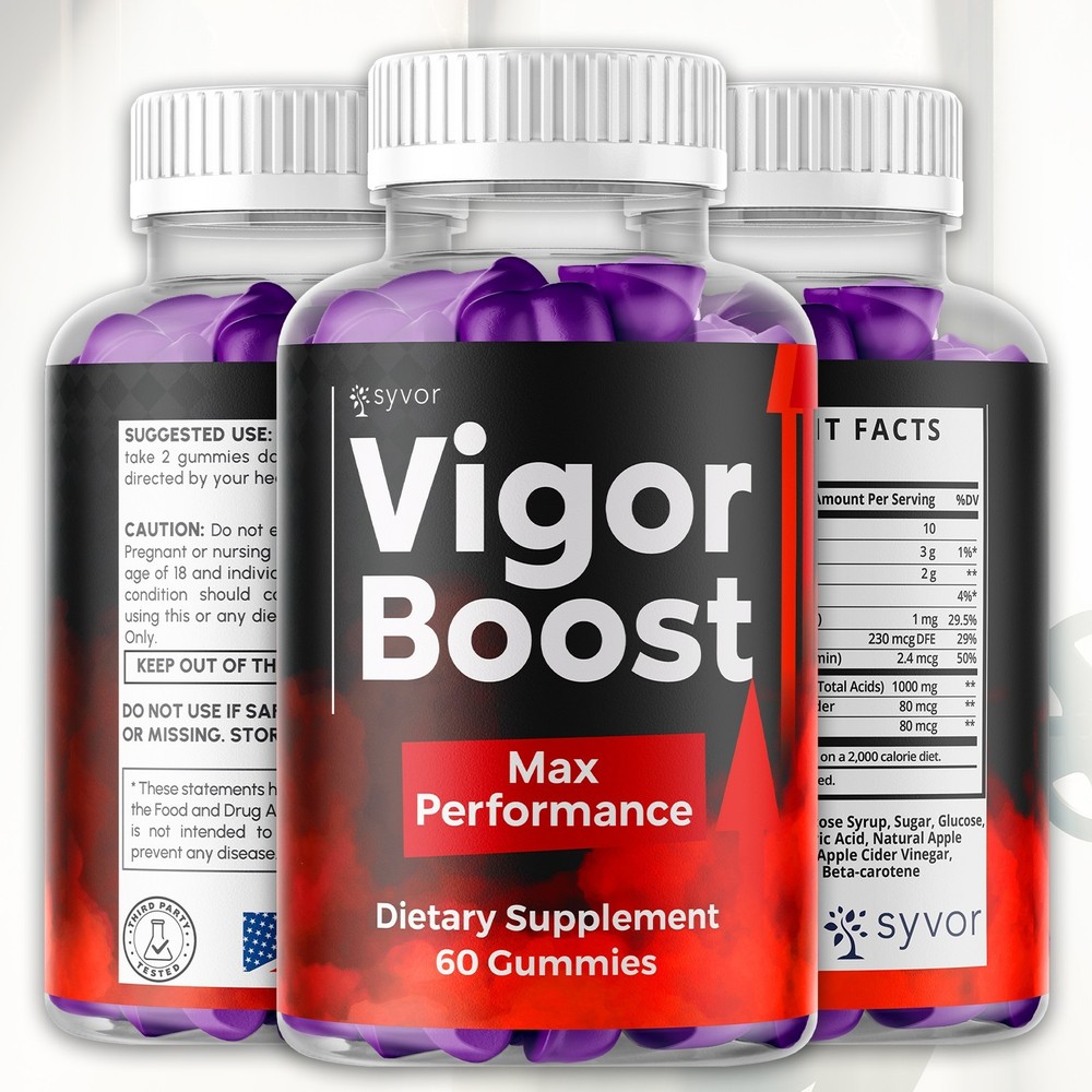 (2 Pack) Vigor Boost Gummys Advanced Male Support Formula VigorBoost 120 Gummies