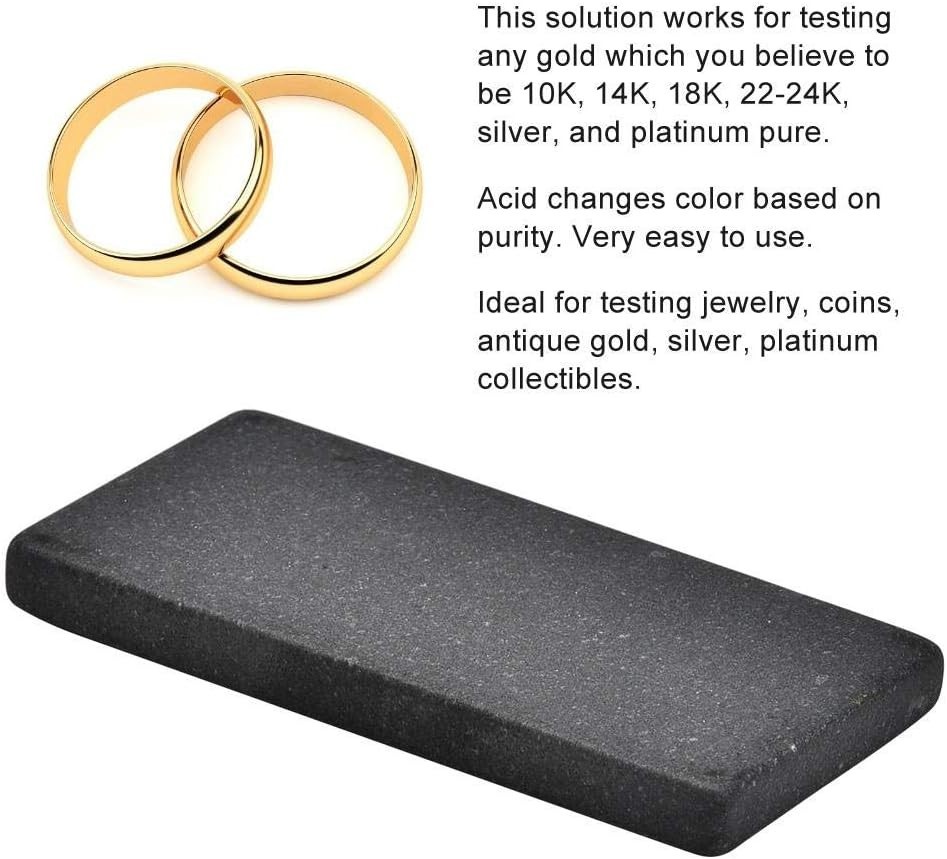 Versatile Metal Testing Stone for 10K to 24K Jewelry - Precision Testing Tool