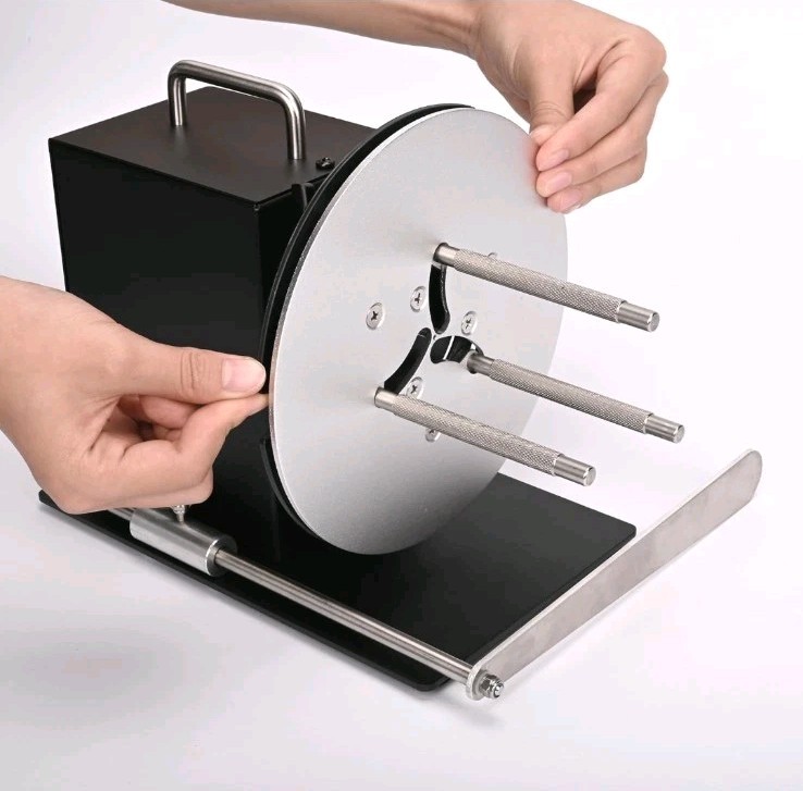 Automatic Label Rewinder, Supports 1", 1.5", 3" Core Holder, Adjustable Speed