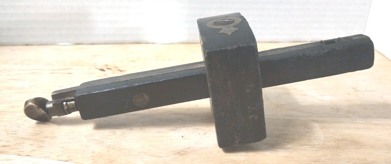 Antique MARPLES & SONS SHEFFIELD ROSEWOOD/BRASS MORTISE GAUGE- Hand Tool-Marking