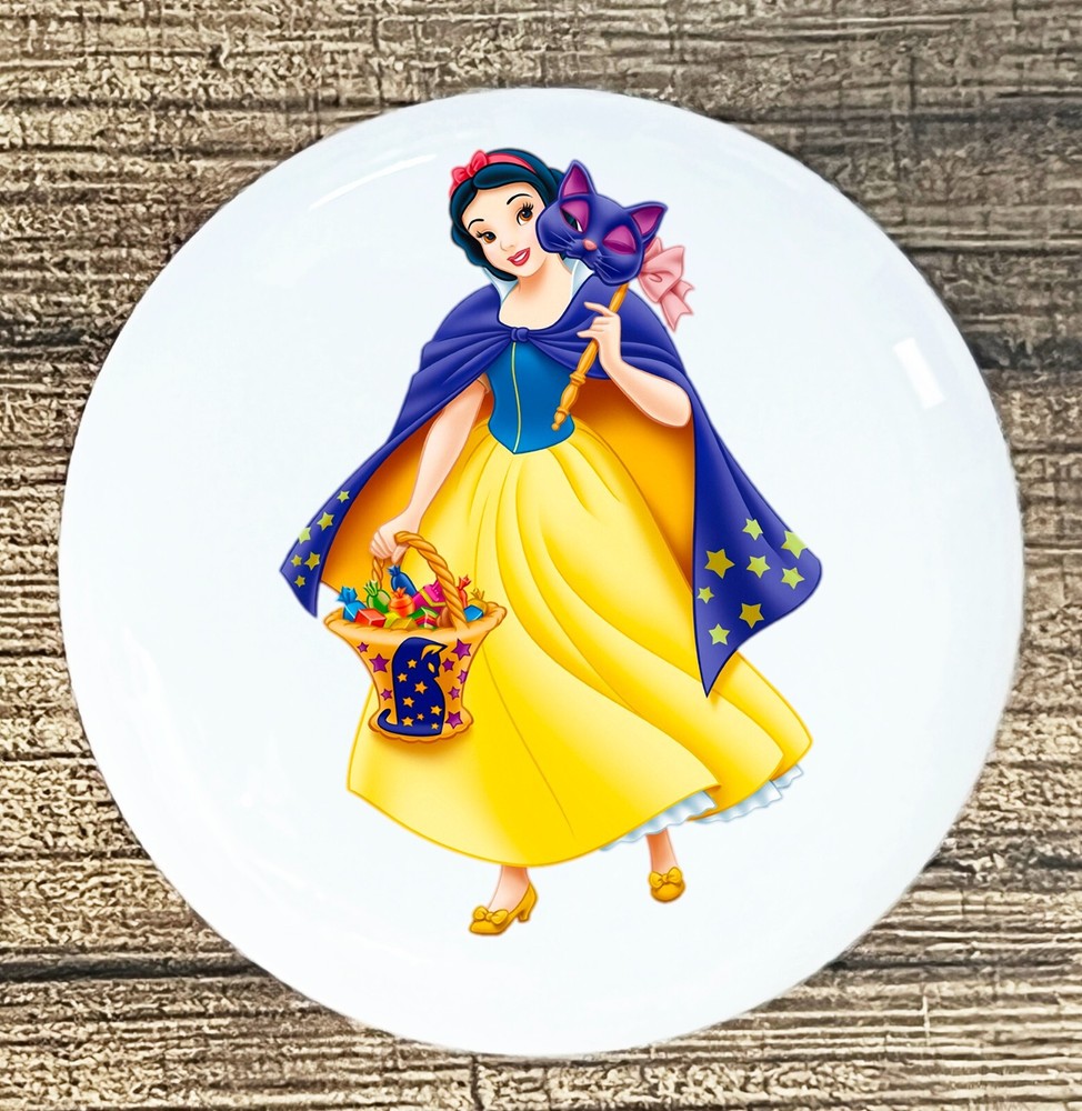 Snow White Disney Princess kitchen cabinet knobs white ceramic knob pull