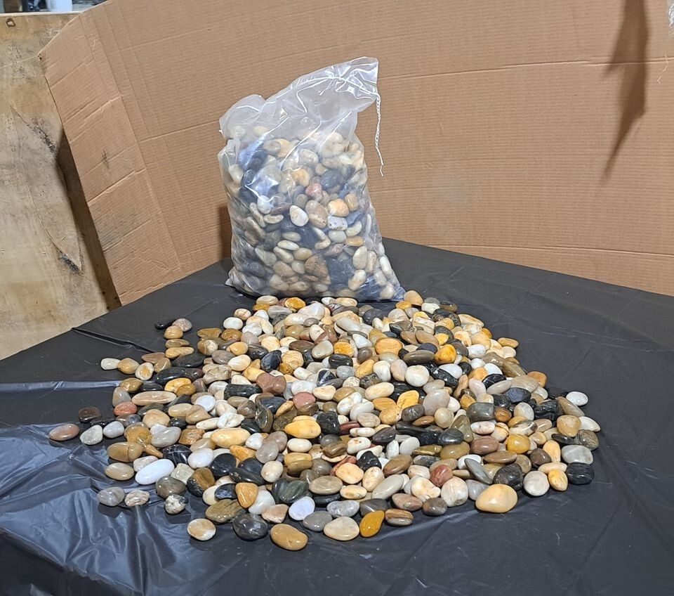 decorative Polished River Rocks stones 3 lbs