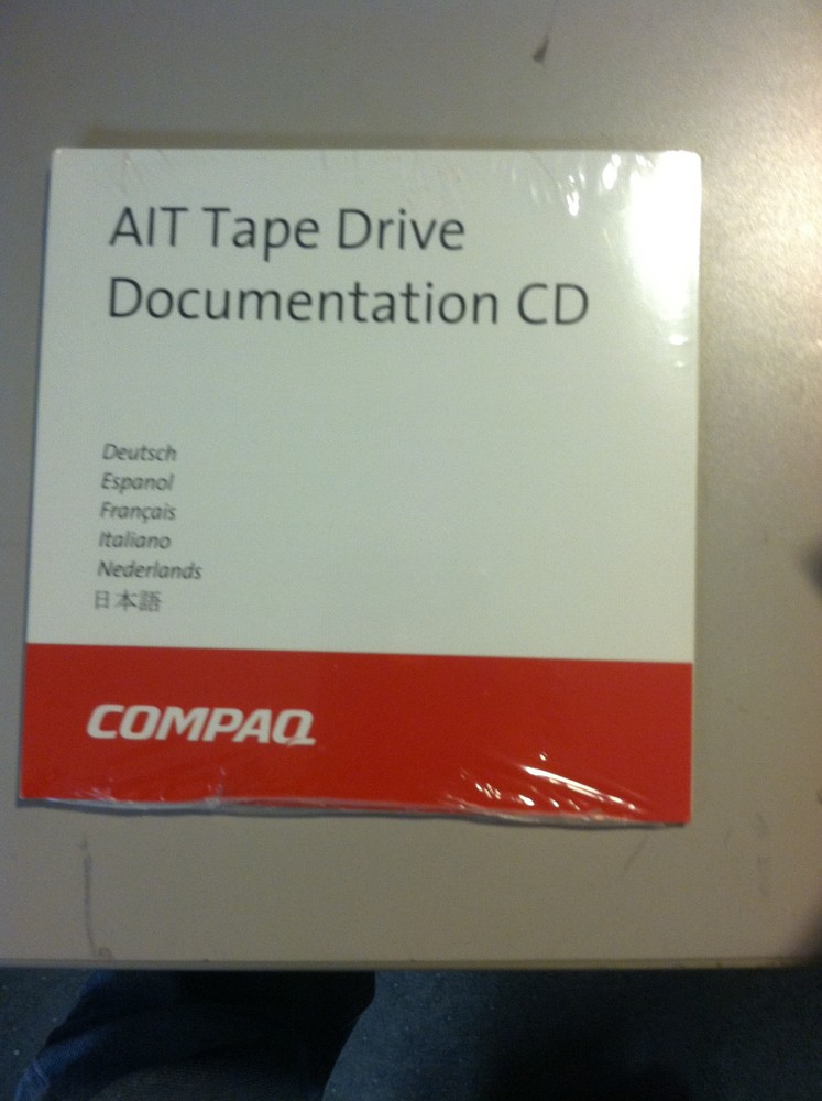 New sealed Compaq AIT Tape Drive Documentation CD