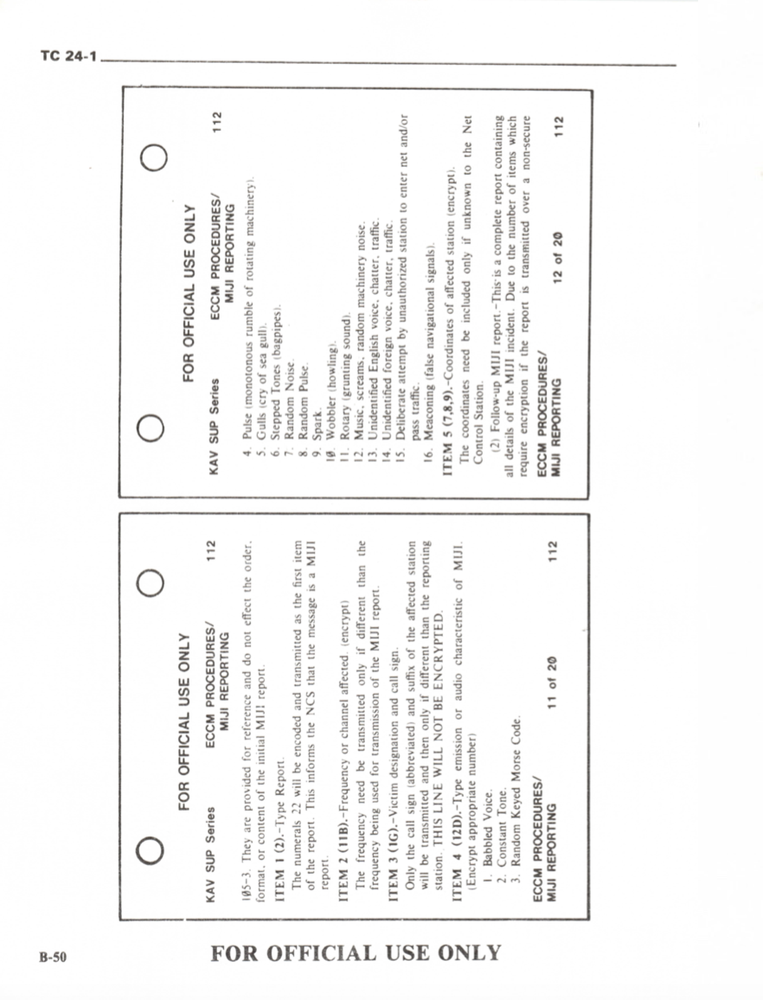 153 Page 1982 TC 24-1 CEOI Communications Electronics COMSEC Manual on Data CD