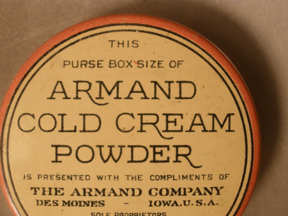Armand Cold Cream Powder Sample Tin - EMPTY