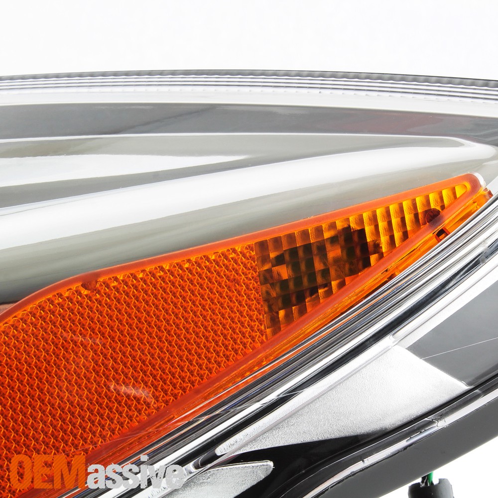 For 2014-2017 Buick Regal Halogen Projector Headlights Chrome Left+Right Pair