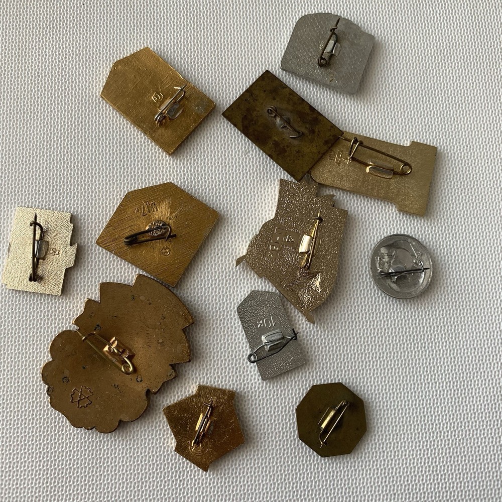 Vintage Soviet Badges Значки "Динамо Киев-чемпион и другие раритеты" 12 штук