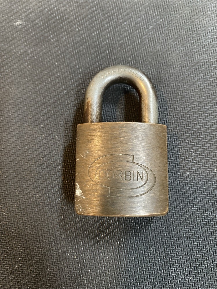SOLID BRASS Corbin Lock USA Padlock Brass TGD18