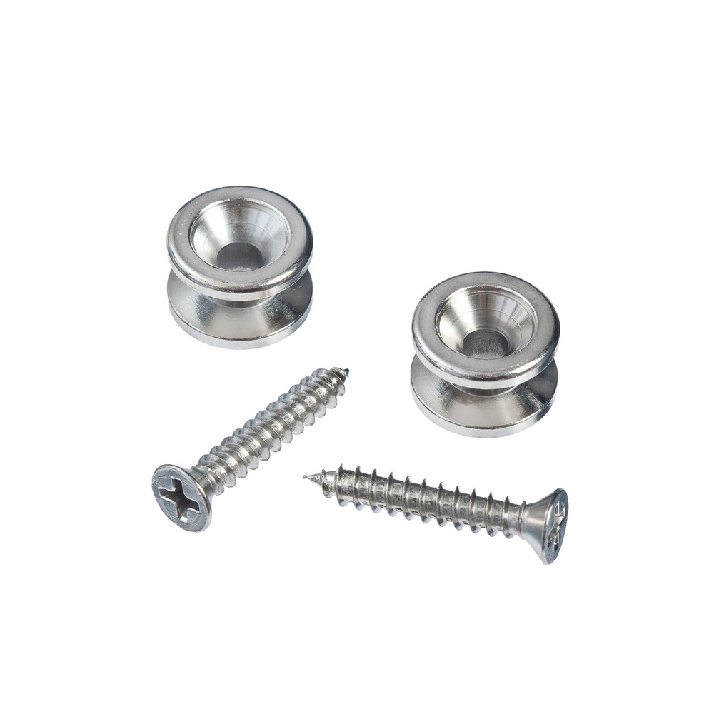 D'Addario Solid Brass End Pins; Chrome