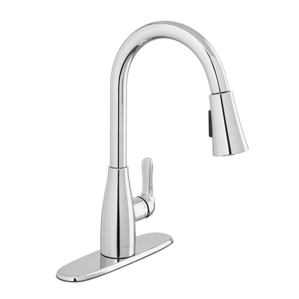Glacier Bay McKenna 1-Handle Pull Down Sprayer Kitchen Faucet in Polished Chrome