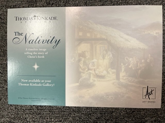 Thomas Kinkade Studio Postcard The Nativity