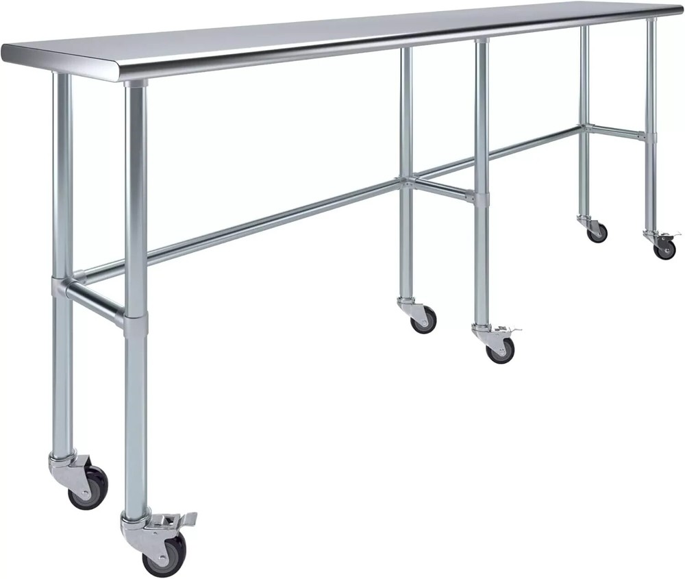 NSF Certified Heavy-Duty 18"x30" Stainless Steel Work Table, Kitchen & Prep Work