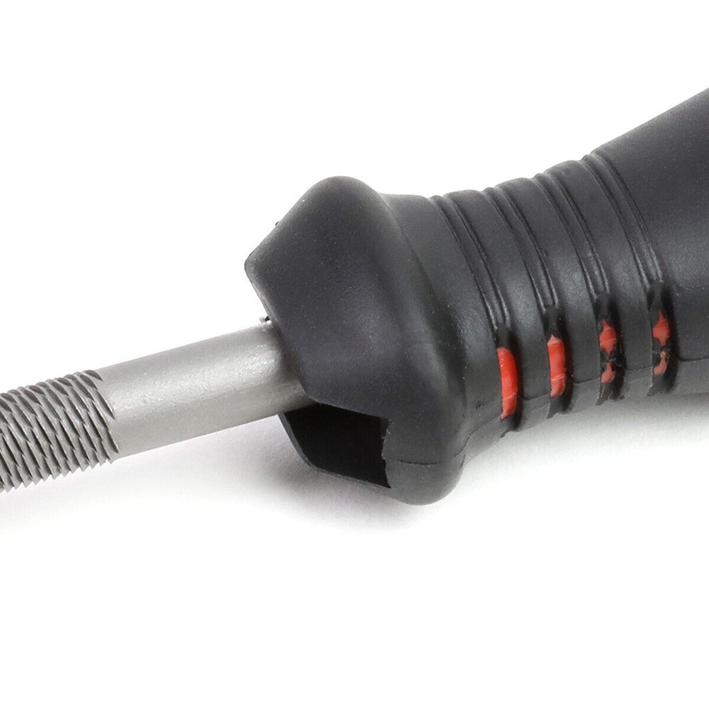 12" DUAL CUT SERRATION PATTERN TAPERED HALFT/ROUND TRIANGLE BASTARD FILE SET