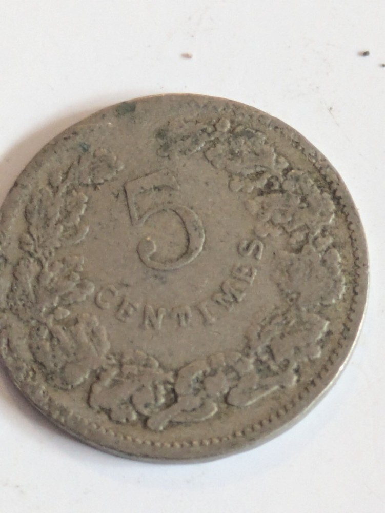 Coin Luxembourg 5 Centimes 1908 KM26