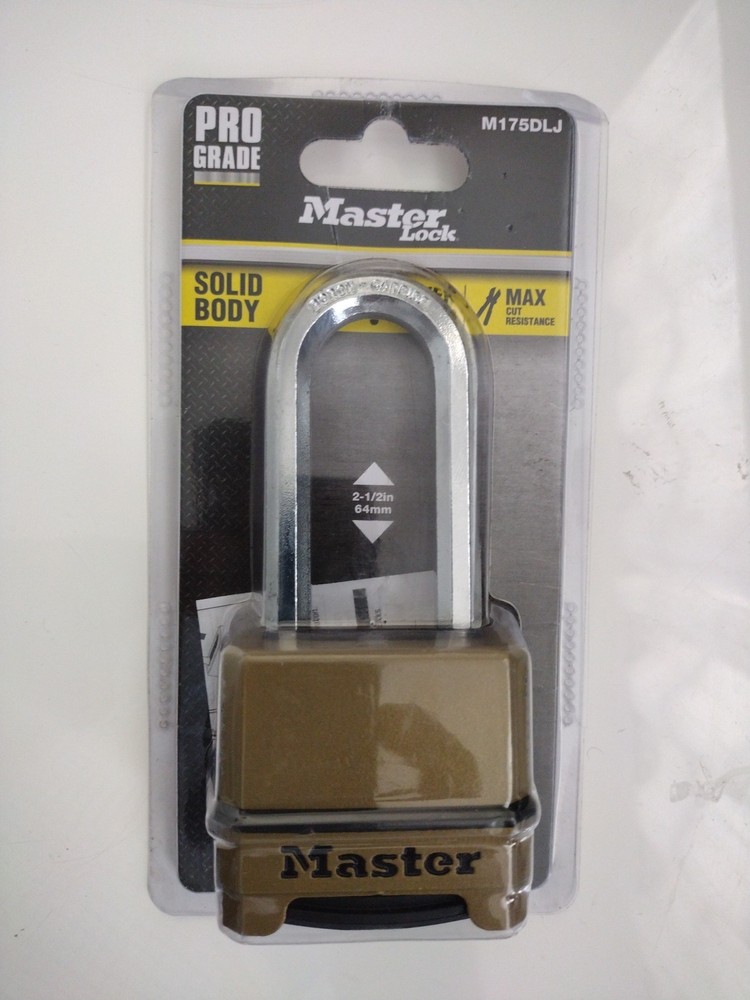 Master Lock M175DLJ Combination Solid Body Padlock New Sealed In Package