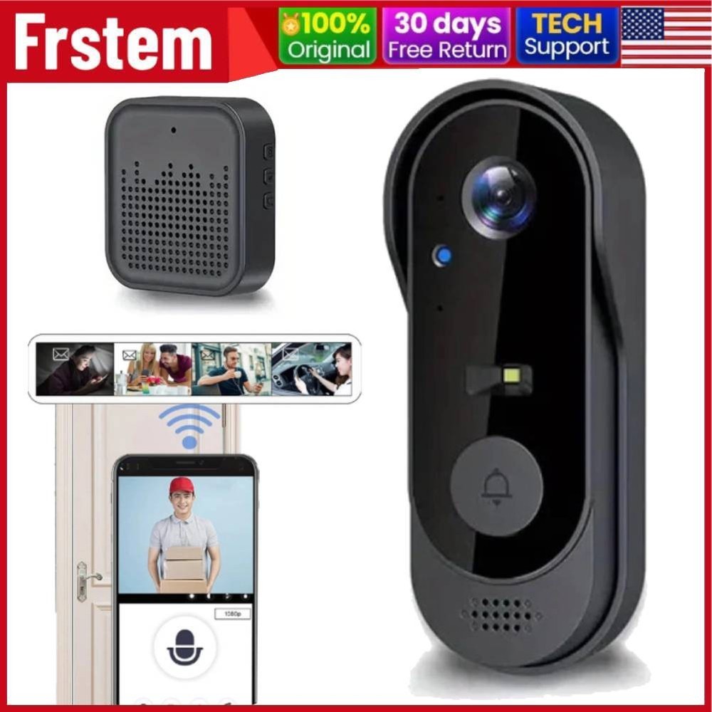 Smart Wireless WiFi Doorbell Camera Phone Door Ring Video Intercom Security Bell