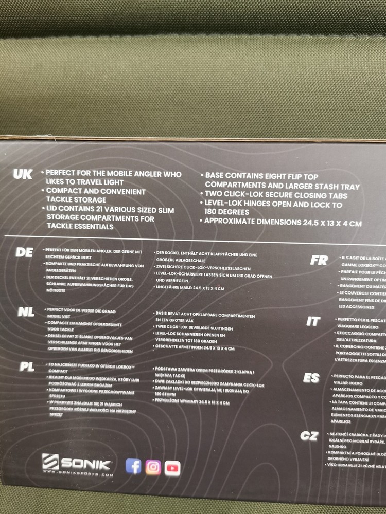 Sonik Compact S-1 Tackle Box