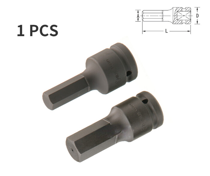 1PCS 1" 19mm Inch Pneumatic Hex Socket 668832