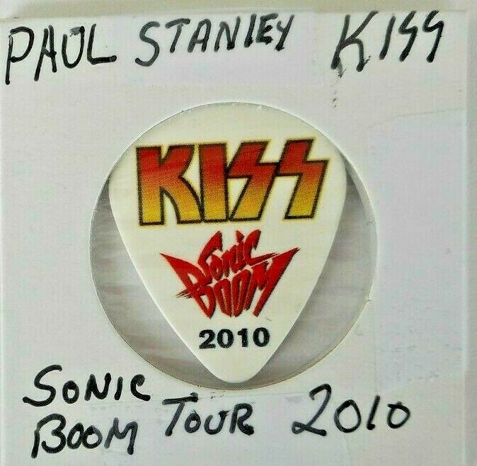 Paul Stanley Kiss Tour Issued Guitar Pick Kiss Sonic Boom 2010