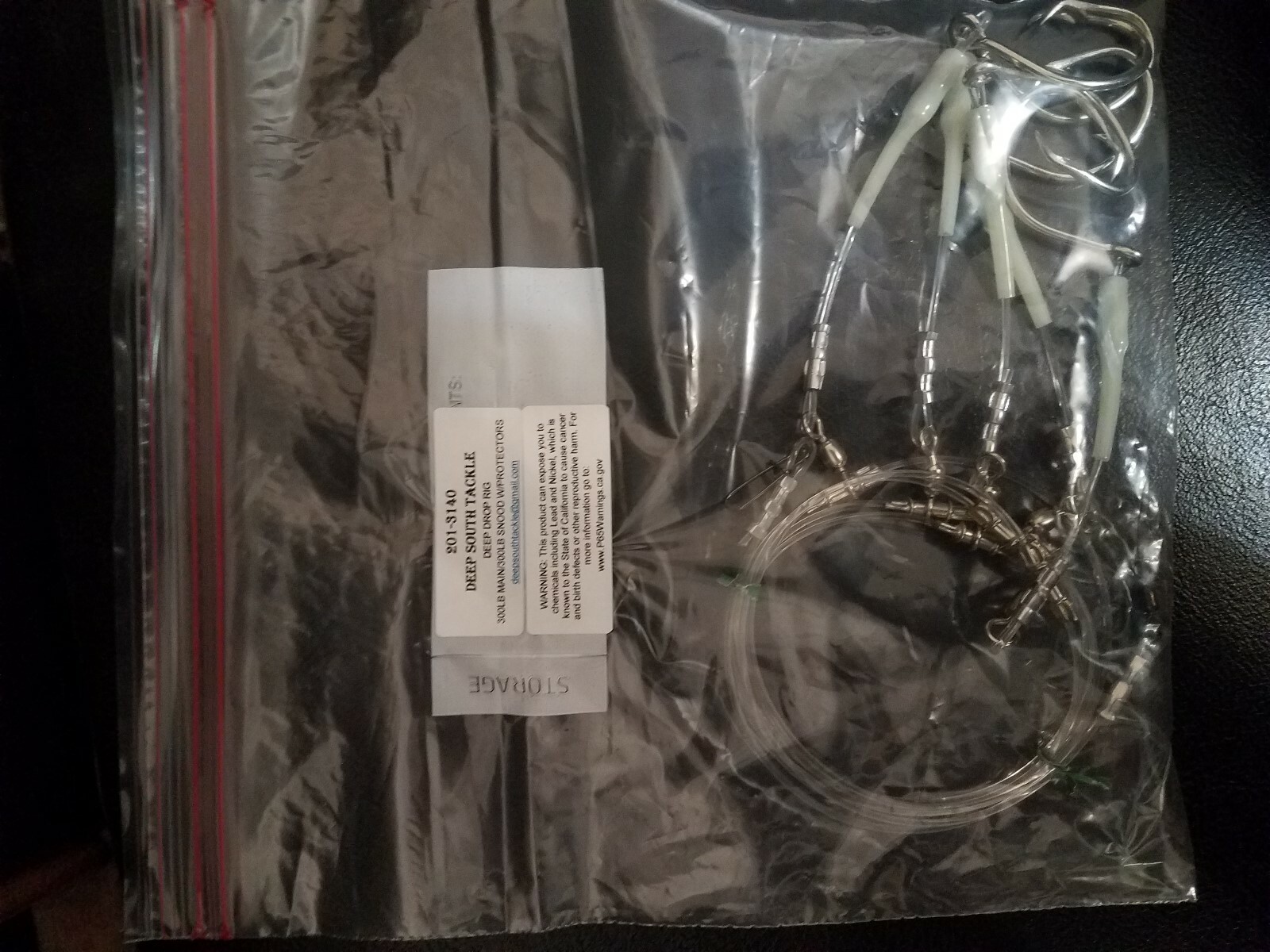 LUMINOUS MULTIPLE CIRCLE HOOK DEEP DROP RIG TILEFISH GROUPER BARRELFISH SNAPPER