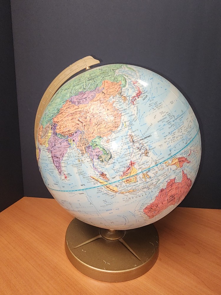 Vintage Replogle World Globe. Cold War Era