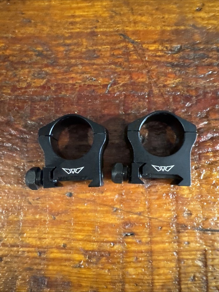 WARNE Mountain Tech 1 inch Medium Matte Rings (7201M). Used. Nice.