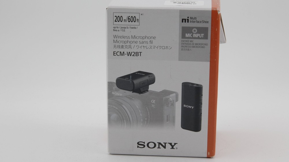 *** OPENBOX *** Sony ECM-W2BT Camera-Mount Digital Bluetooth Wireless Microphone