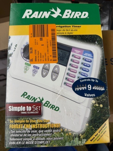 Rain Bird Irrigation Timer - up to 9 valves