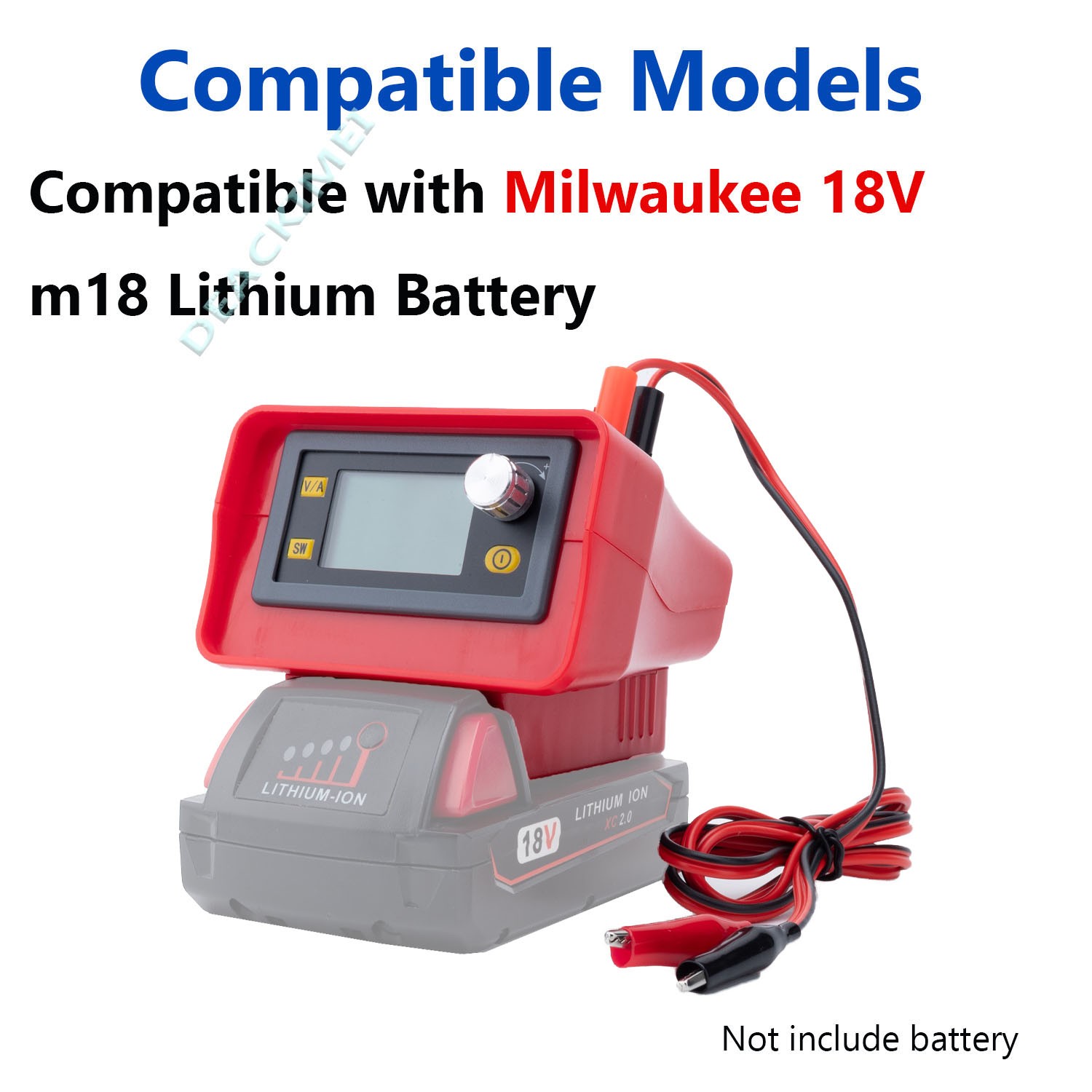 For Milwaukee 18V Battery Adjustable Switching Power Supply 30V Digital Display