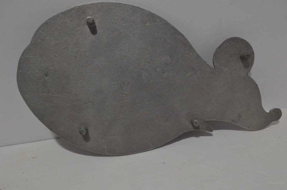 CHEESE SERVER ANTIQUE 1975 ALUMINUN