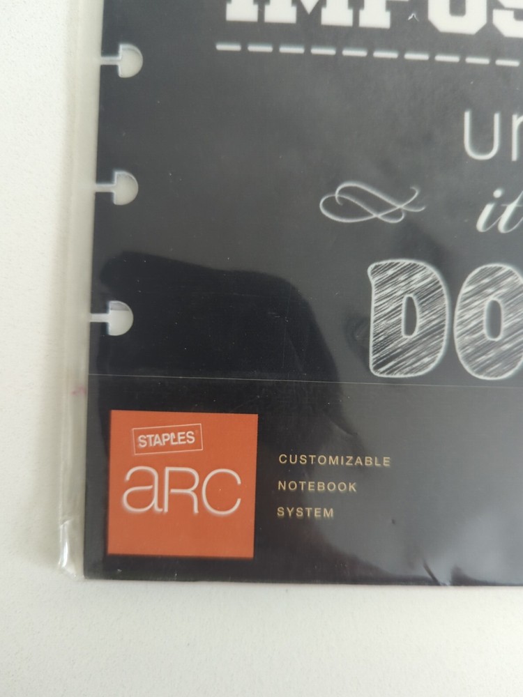 ARC Poly Cover Set 50053 notebook system refill It always seem IMPOSSIBLE until