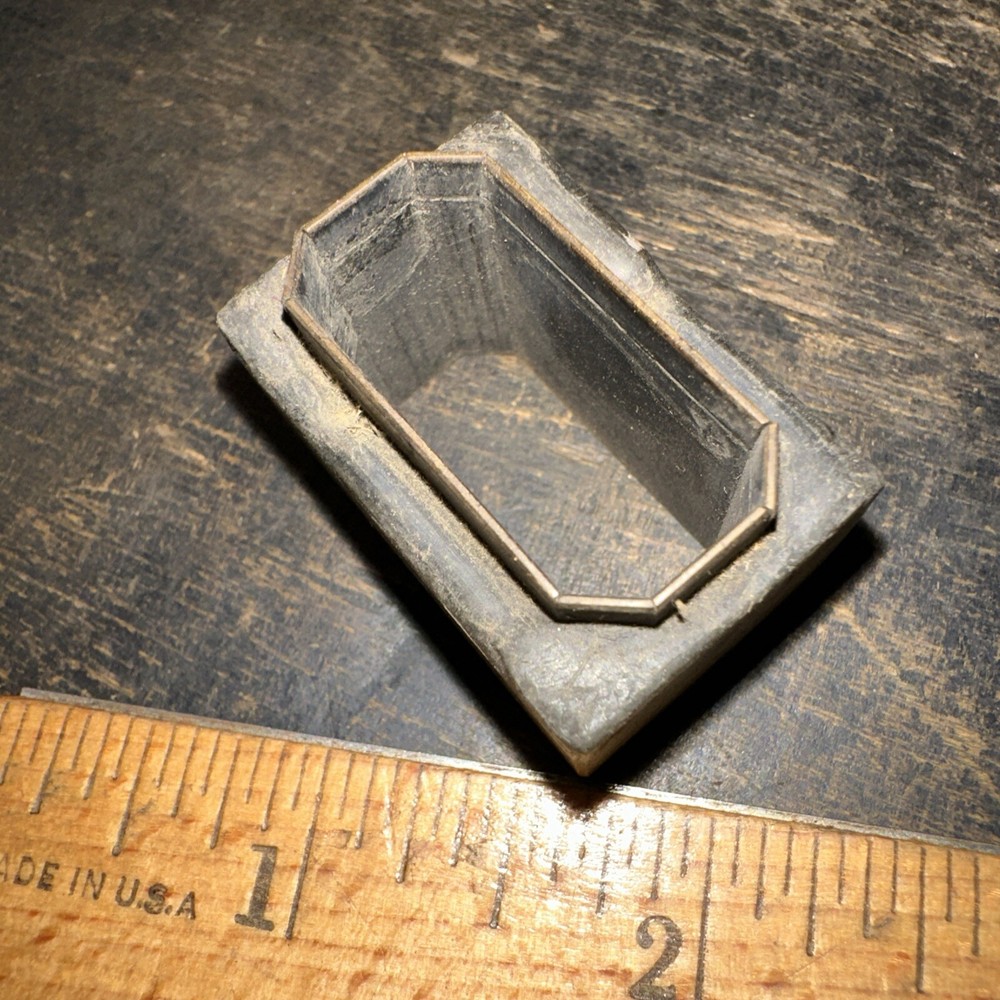 Print Block ( Rectangle Border Frame ) Brass, Room For Type #991