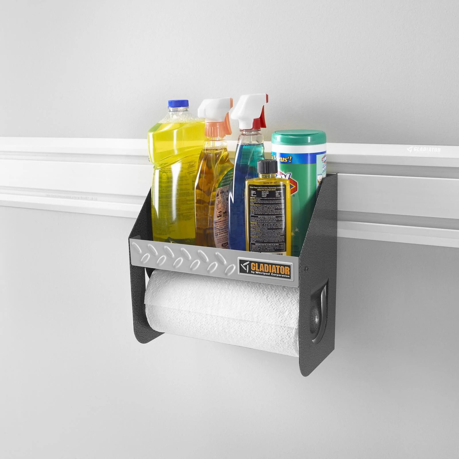 GearTrack or GearWall Silver Tread Plate Steel Clean-Up Caddy Garage Storage