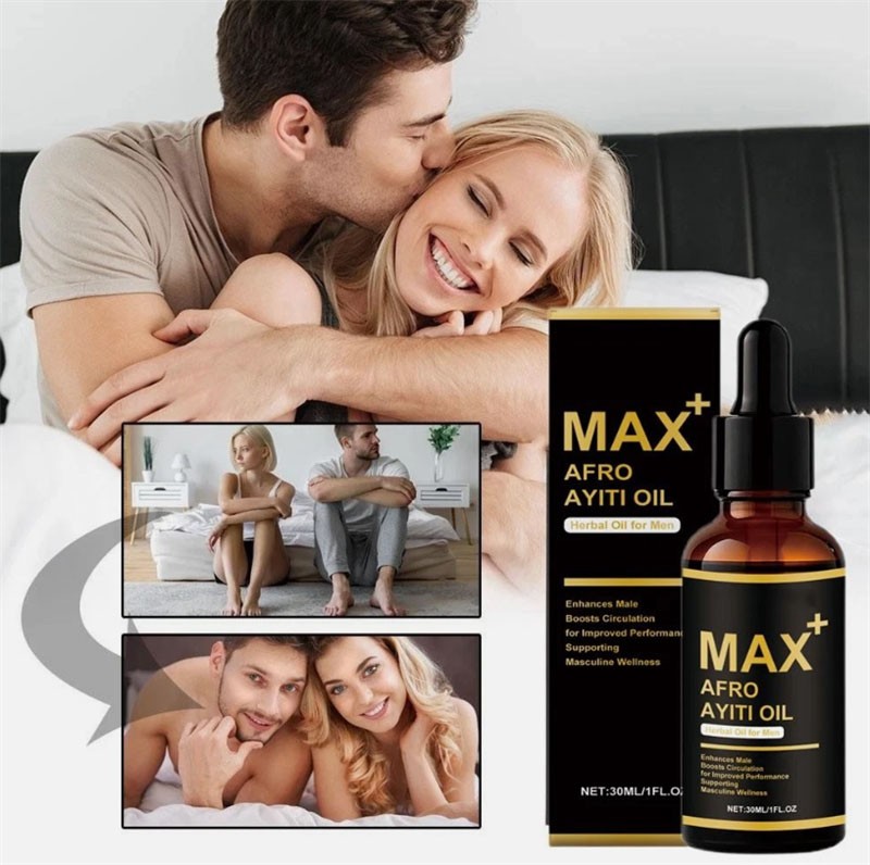 Max+ Afro Ayiti Oil Herbal Oil for Man Enhances Male Boosts Circulation NEW