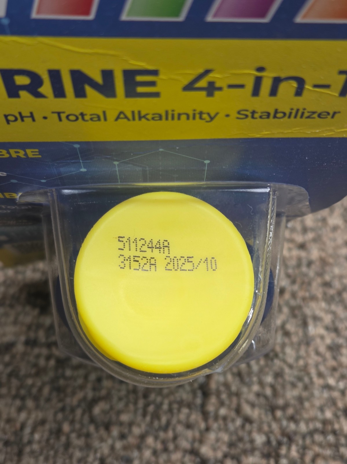 LOT of 5 AquaChek 4-in-1 Chlorine Pool & Spa Test Strips – exp 10/2025