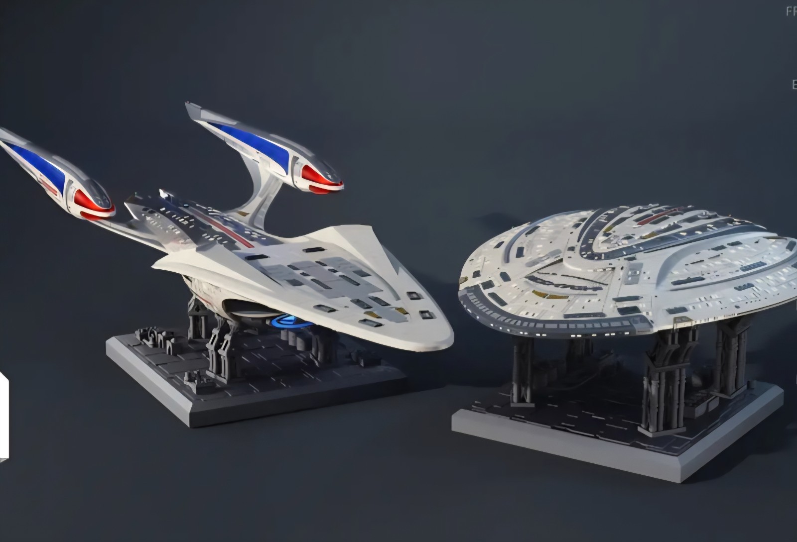 Star Trek Uss Enterprise Ncc 1701- F Odyssey Class Ship 1/1400 Custom 3d Kit 28"