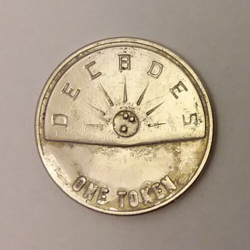 Decades Lancaster, PA Arcade Game Token 24mm
