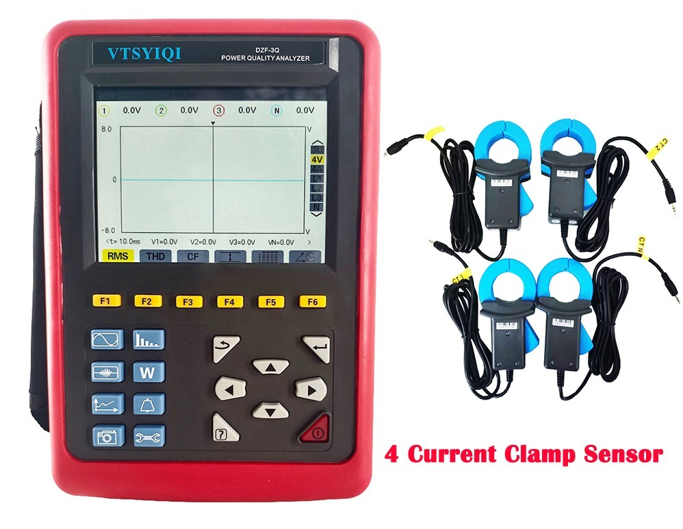 Power Quality Analyzer Meter with Current 0.10A~100A Transient Capture Function