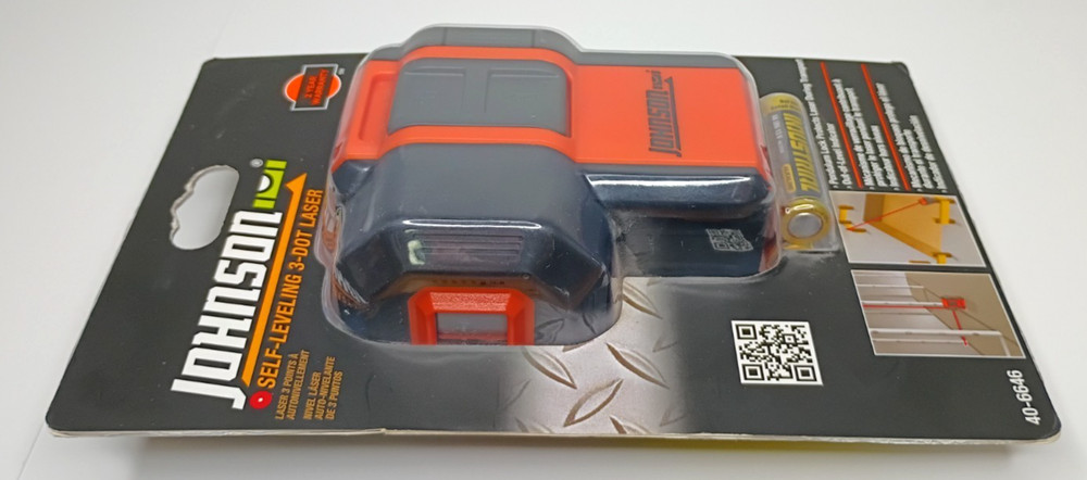 NEW Johnson Level 40-6646 Self-Leveling 3 Dot Laser
