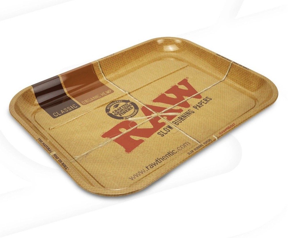 raw classic XXL extra large rolling tray 20”x15” + lighter