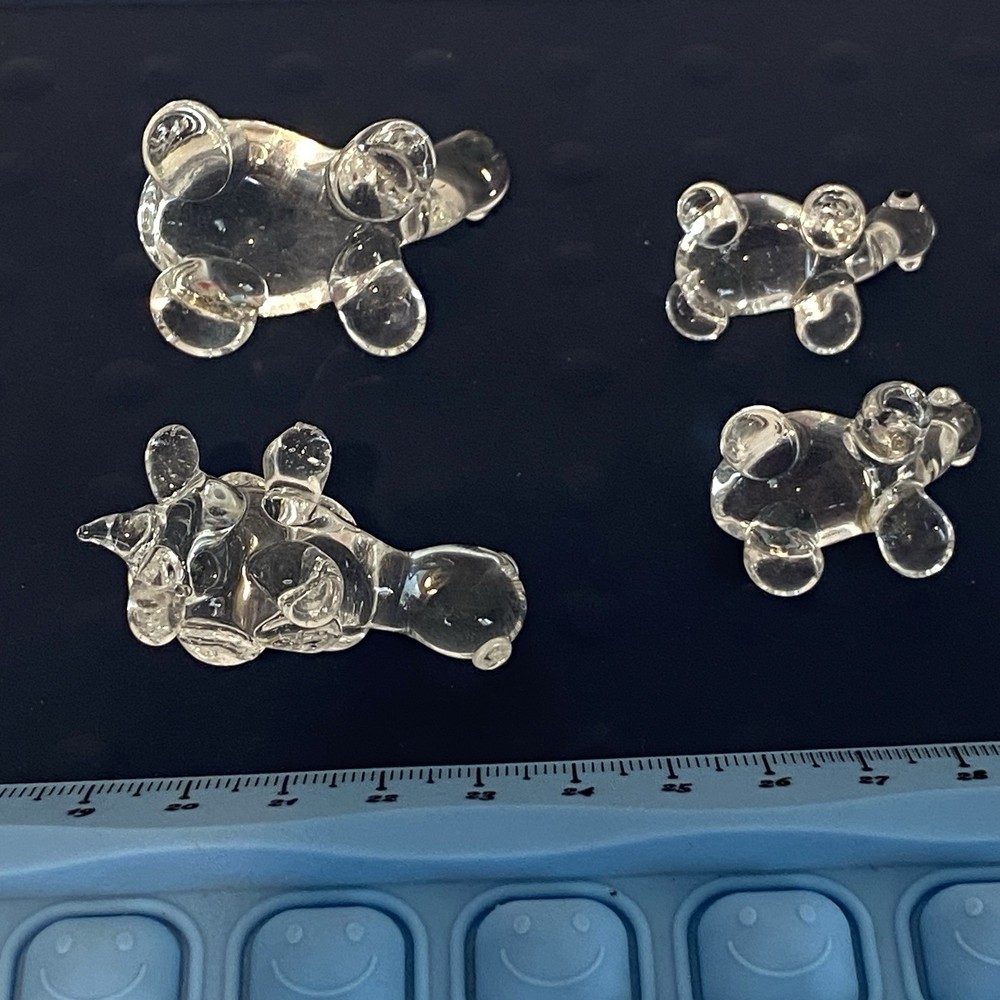 Crystal Glass Tiny Miniature Turtles