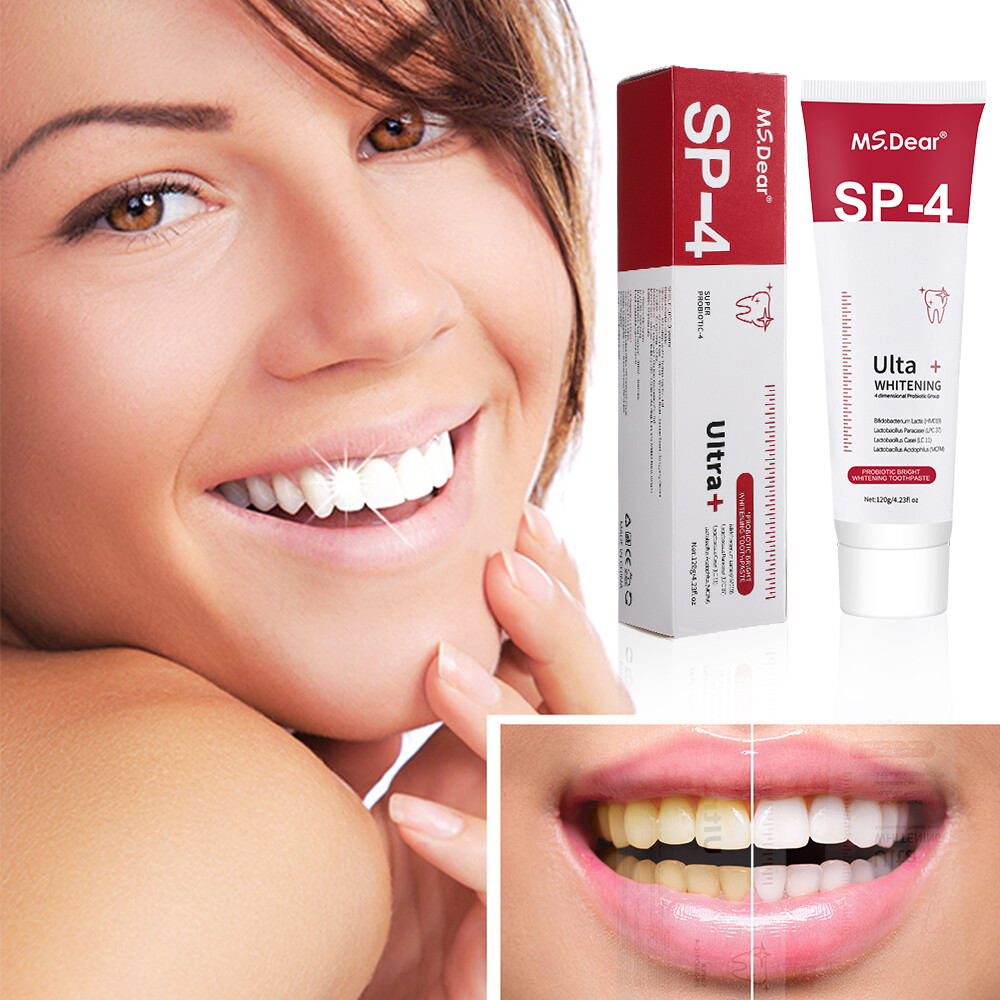2xSip-4 Toothpaste, Whitening Sp-4 Toothpaste Bright White Toothpaste Toothpaste