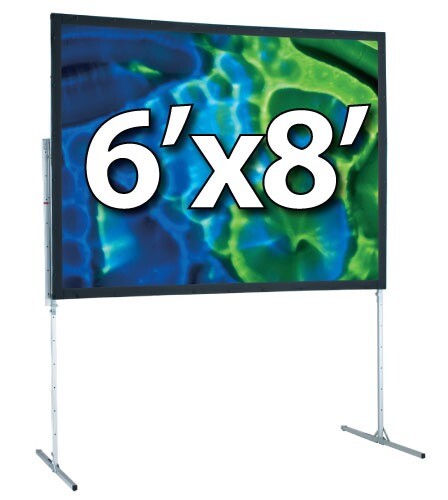 DRAPER 241009 - UFS 6'x8' COMPLETE SCREEN SYSTEM - FRONT PROJECTION - T-LEGS