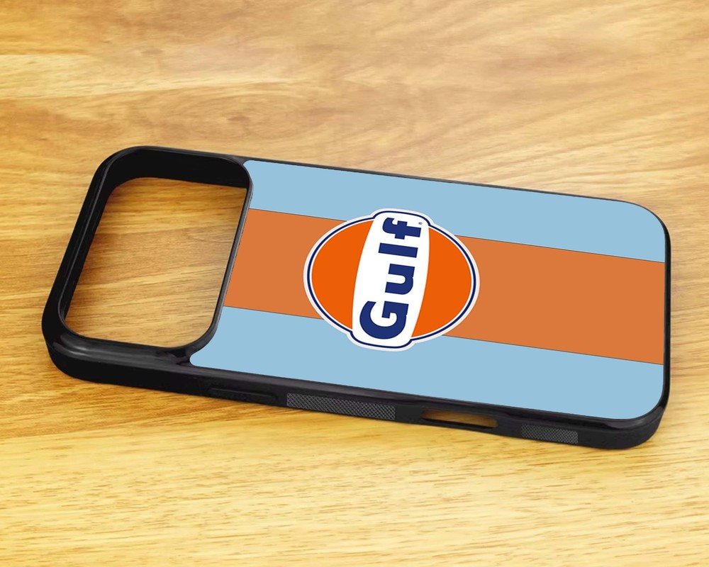 Gulf Retro Logo iPhone 2D Rubber Case