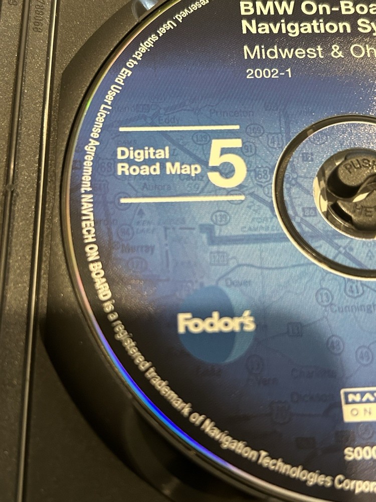 BMW NAV CD Map 5 Midwest & Ohio Valley 2001-01