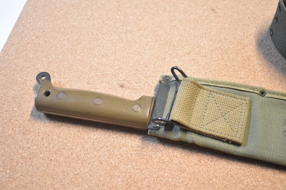 WW2 US Navy 1942 Machette w/ Web Belt