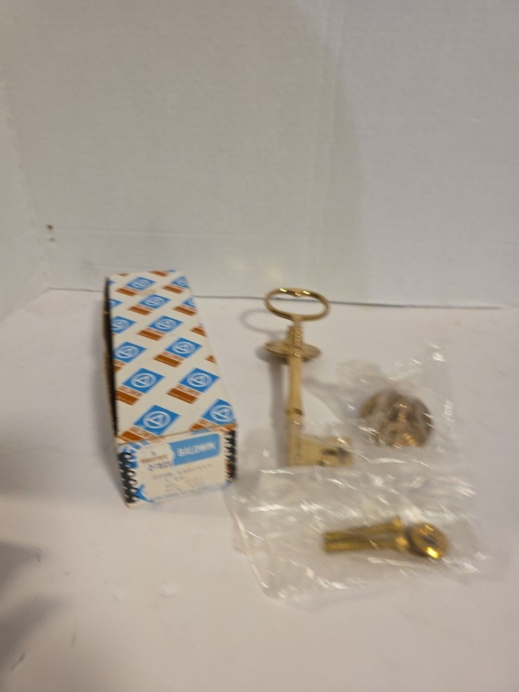 Vintage Baldwin #0181 Solid Brass Key Door Knocker Nos.